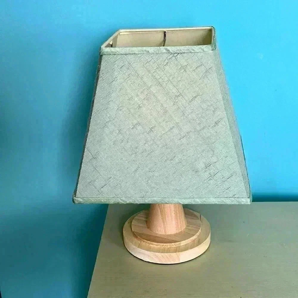 Gracious Home Teal / Aqua Silk Square Lampshade - Picture 2 of 8